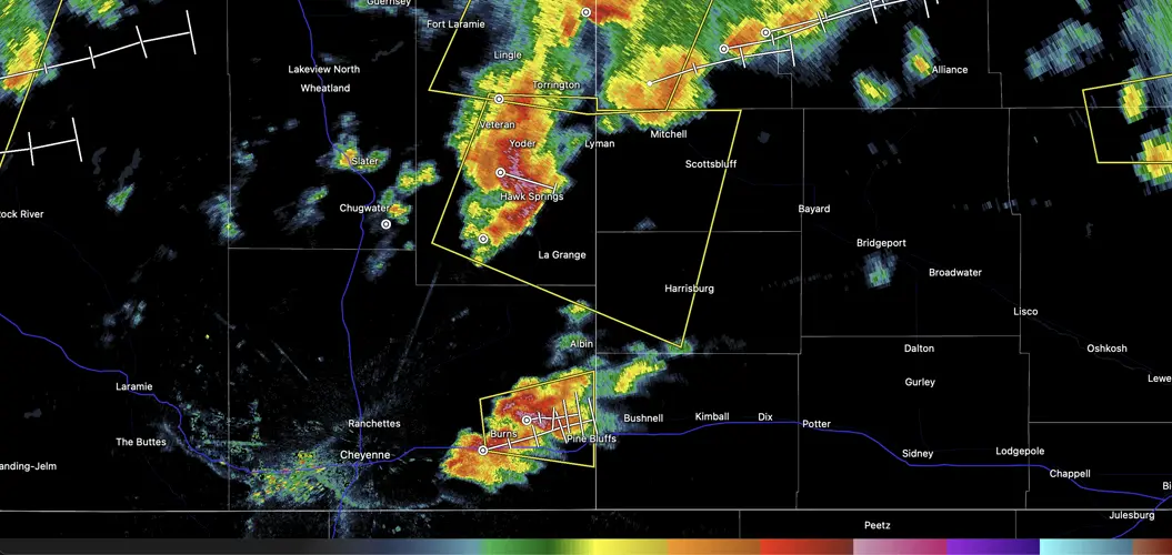 Severe thunderstorms race toward Scottsbluff, Torrington area under tornado watch