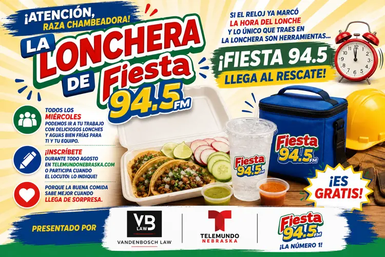 Fiesta 94.5 te lleva el lonche a tu trabajo