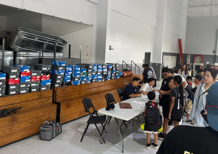 Hoops camp in Yigo gives island youth free shoes