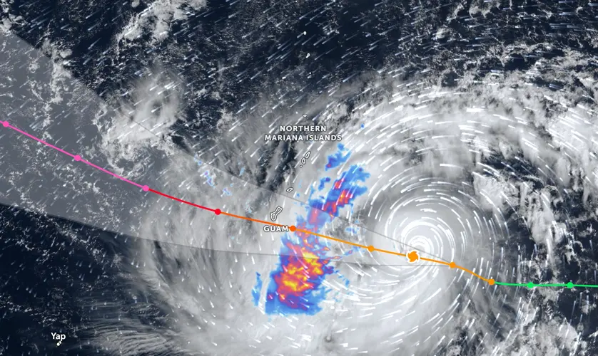 Guam will be placed in COR 1 at 1pm