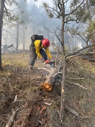 Lightning sparks fire near Chadron
