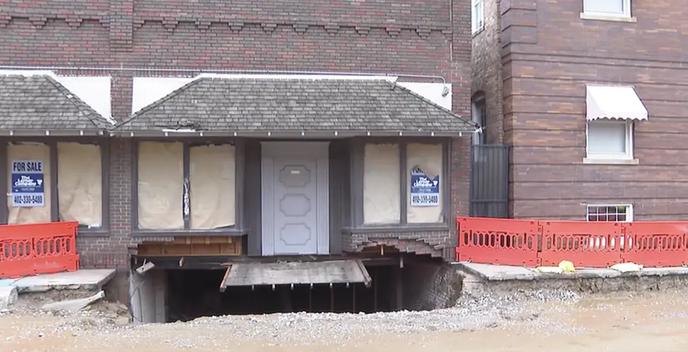 Multiple buildings in Omaha’s Blackstone district evacuated after foundation collapse along street