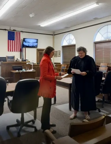 Jamie Bright sworn in as Kimball County Clerk of the District Court