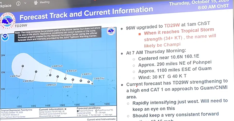 Typhoon Conditions Possible for Portions of the Marianas This Weekend; Prepare for at Least a Category 2 Typhoon