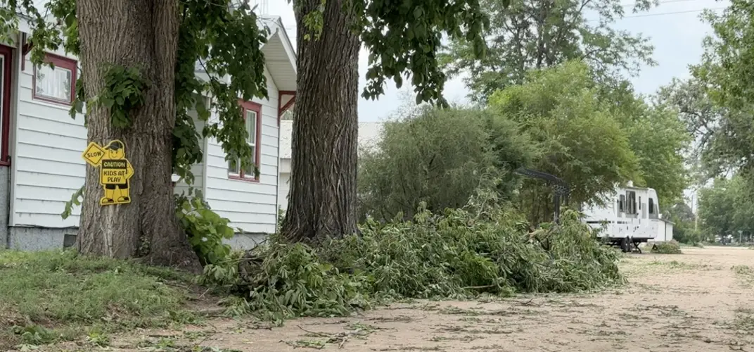 Hail storm hits Logan County