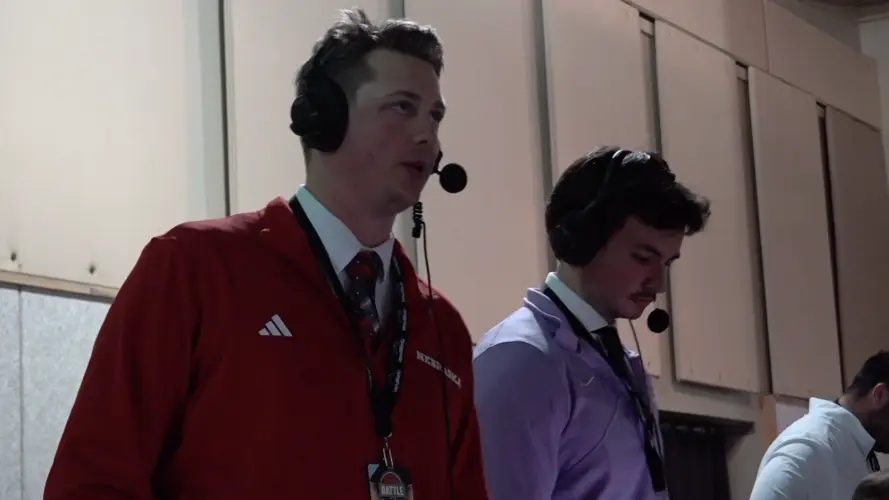 Student Broadcasters Honor Greg Sharpe During Basketball Exhibition
