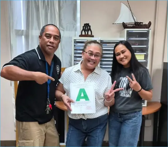 Tiyan High passes school inspection with an “A”