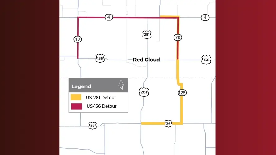 Red Cloud Highway to Close for Construction