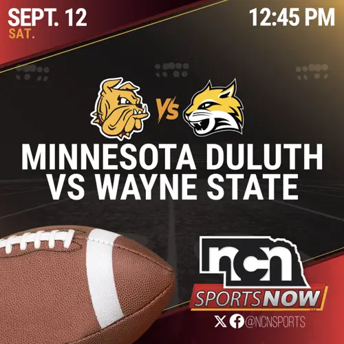 SEPT 12 (12:45 PM CT) - Minnesota Duluth vs Wayne State (NCN TV)