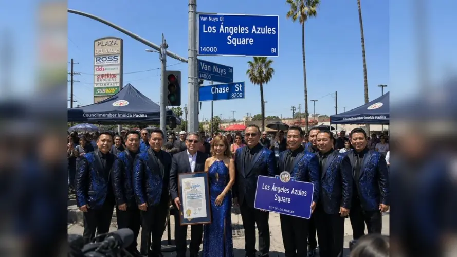 Los Ángeles Azules ya tienen su propia calle en Los Ángeles