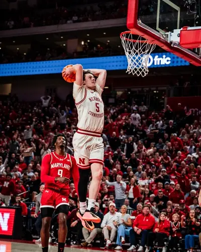 Braden Frager scores 21 points to lead No. 12 Nebraska past Terrapins 74-61