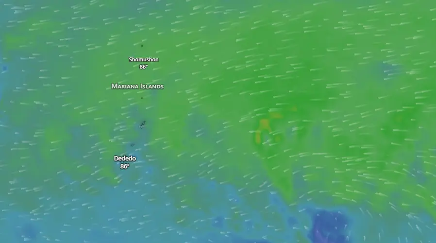 Weather system nears Marianas with low potential for development