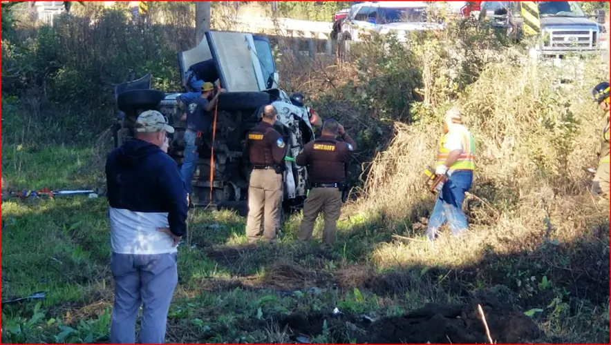 Rollover near river bridge, northwest of Beatrice injures one person