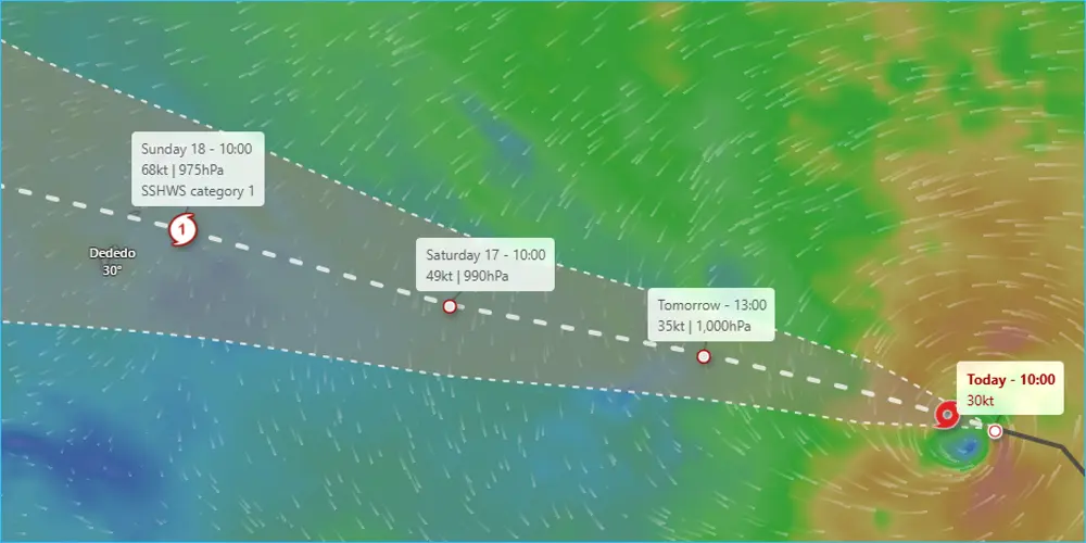 Guam expected to get Category-1 typhoon level winds and rain this weekend