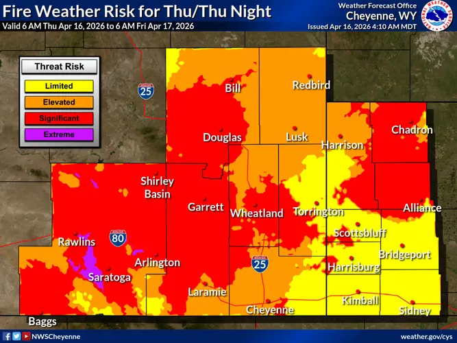 Red Flag Warning issued for Thursday as critical fire conditions threaten Panhandle region