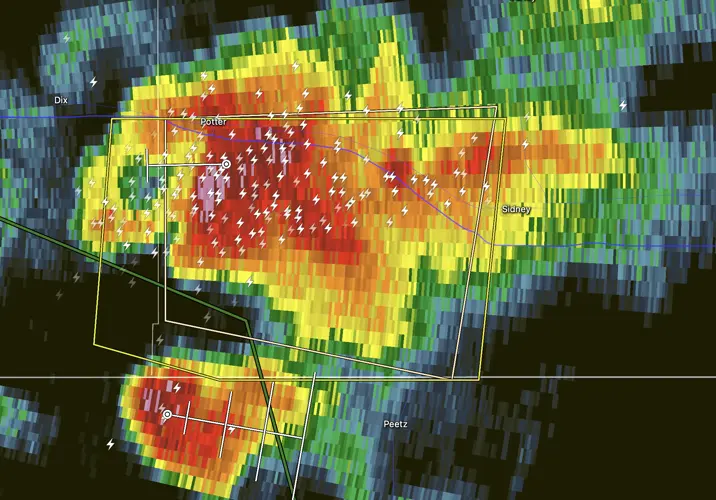 Severe Thunderstorm Warning Cheyenne and Kimball Counties