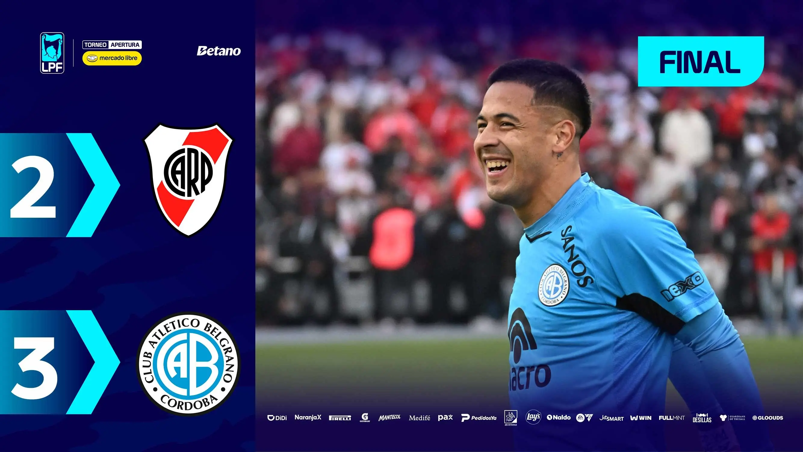 RIVER 2 - 3 BELGRANO | Resumen del partido | #TorneoMercadoLibre 2026 🏆 ...