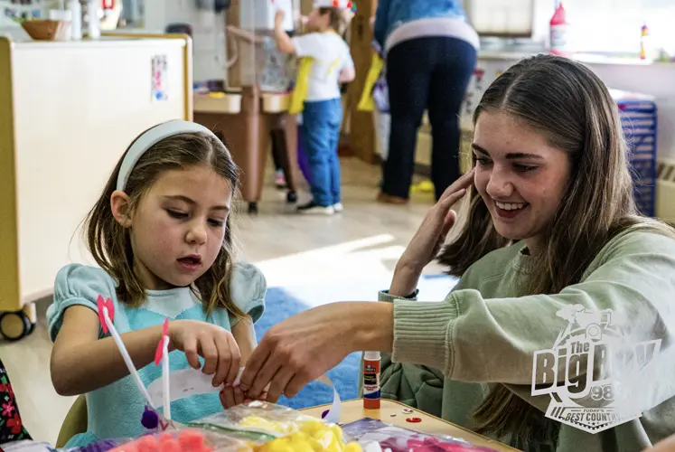 Sidney NHS students participate in Valentine’s party with local children