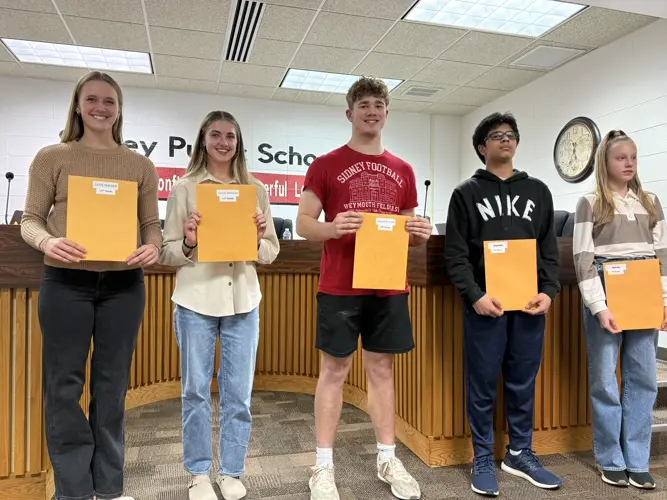 Sidney schools January students of the month